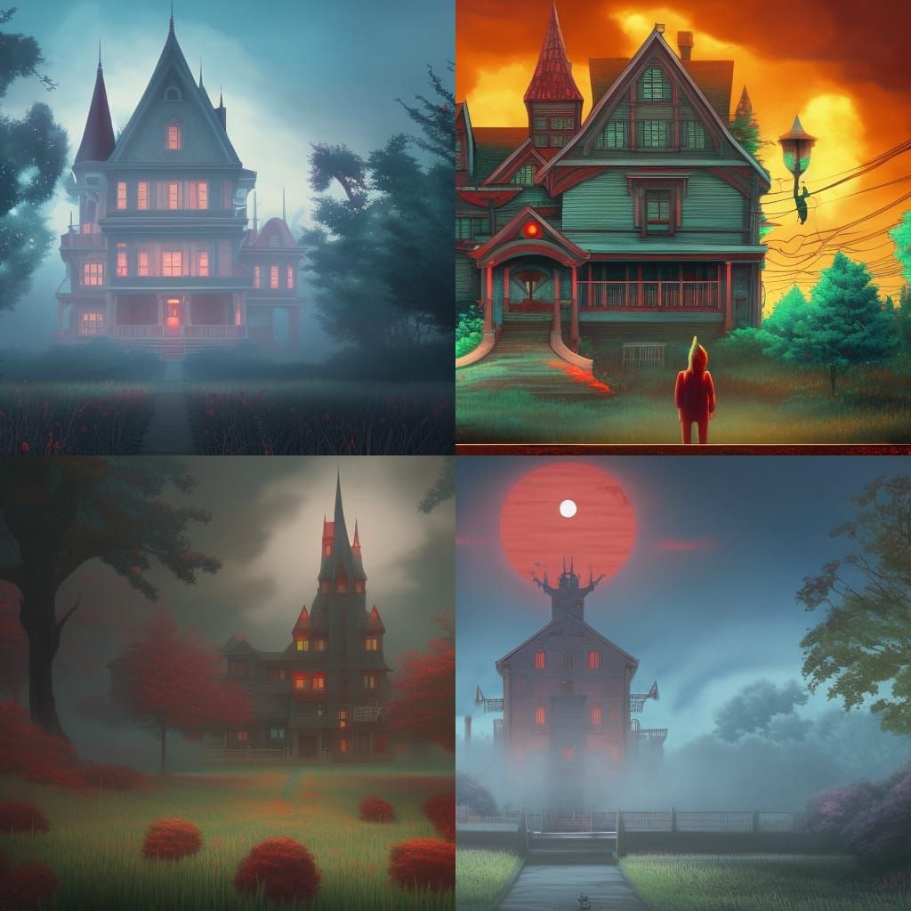 Carrie in Studio Ghibli Style, Detailed Matte Painting