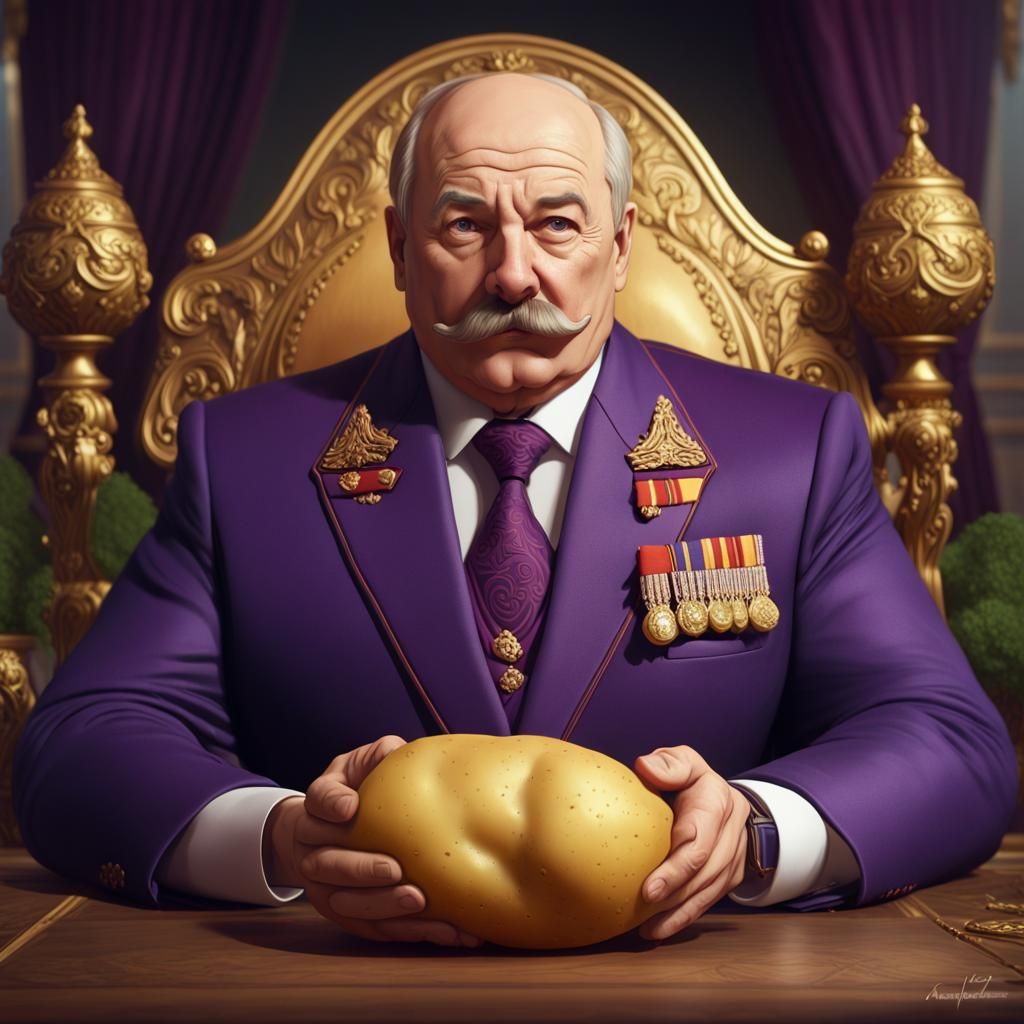 Potato King Lukashenko: Dark Fantasy Concept Art