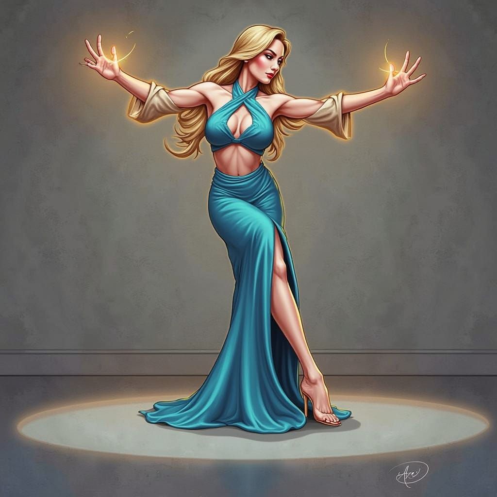 Abstract Image of a Dancer in Motion