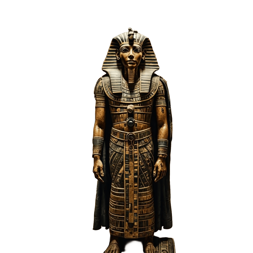 Egyptian Tomb Scene in High-Contrast Hyperrealism