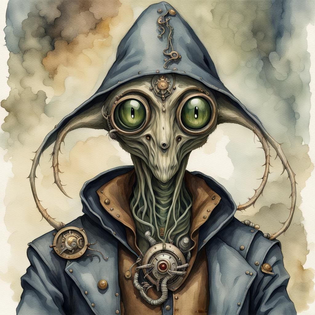 Hooded alien creature "Otti "..