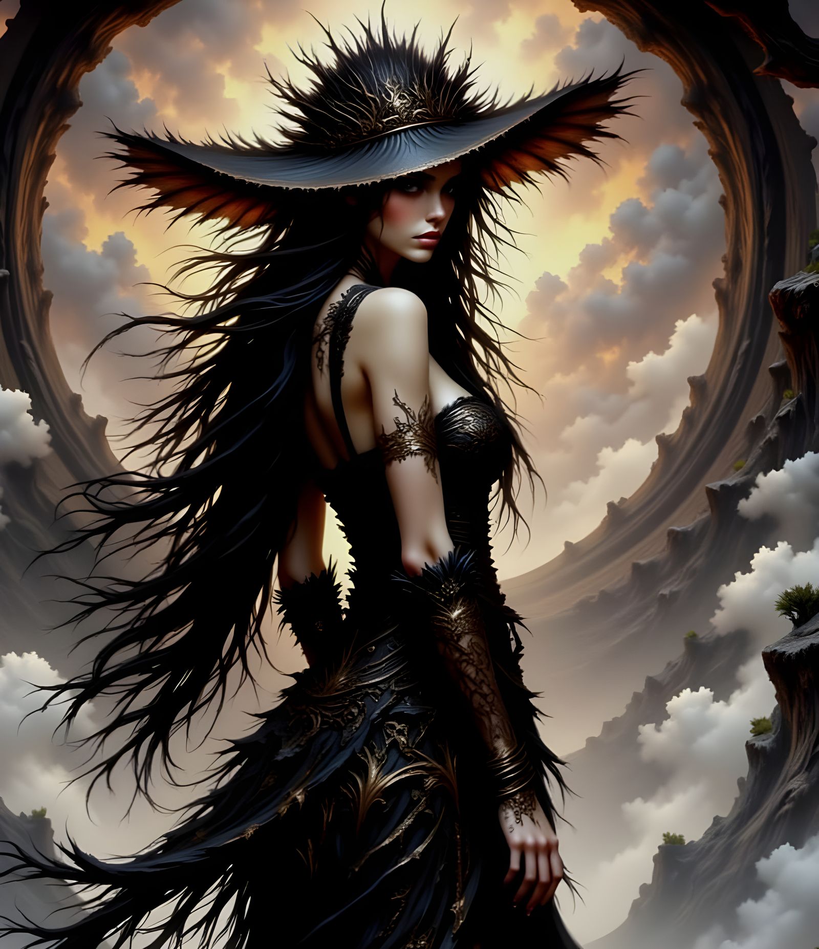 The look from under the hat