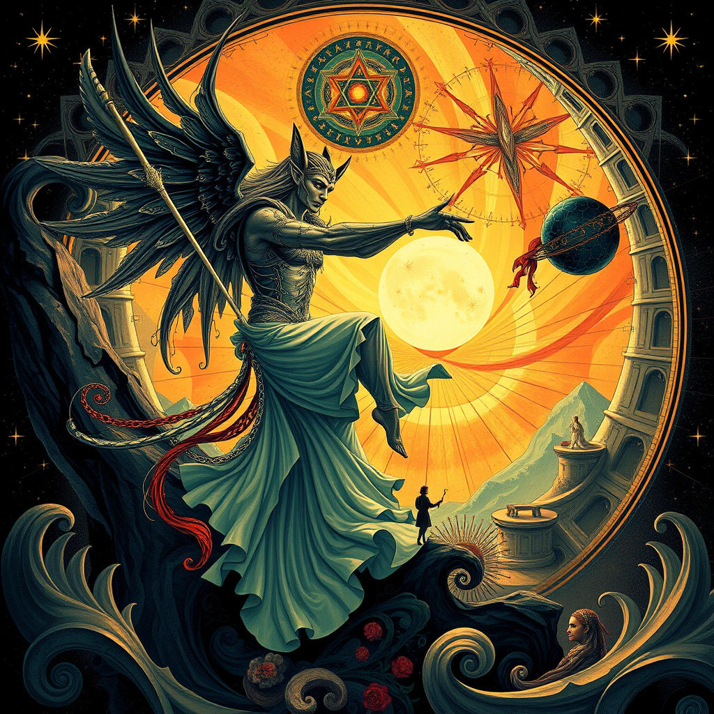 Abstract Fractal Art Nouveau Fantasy