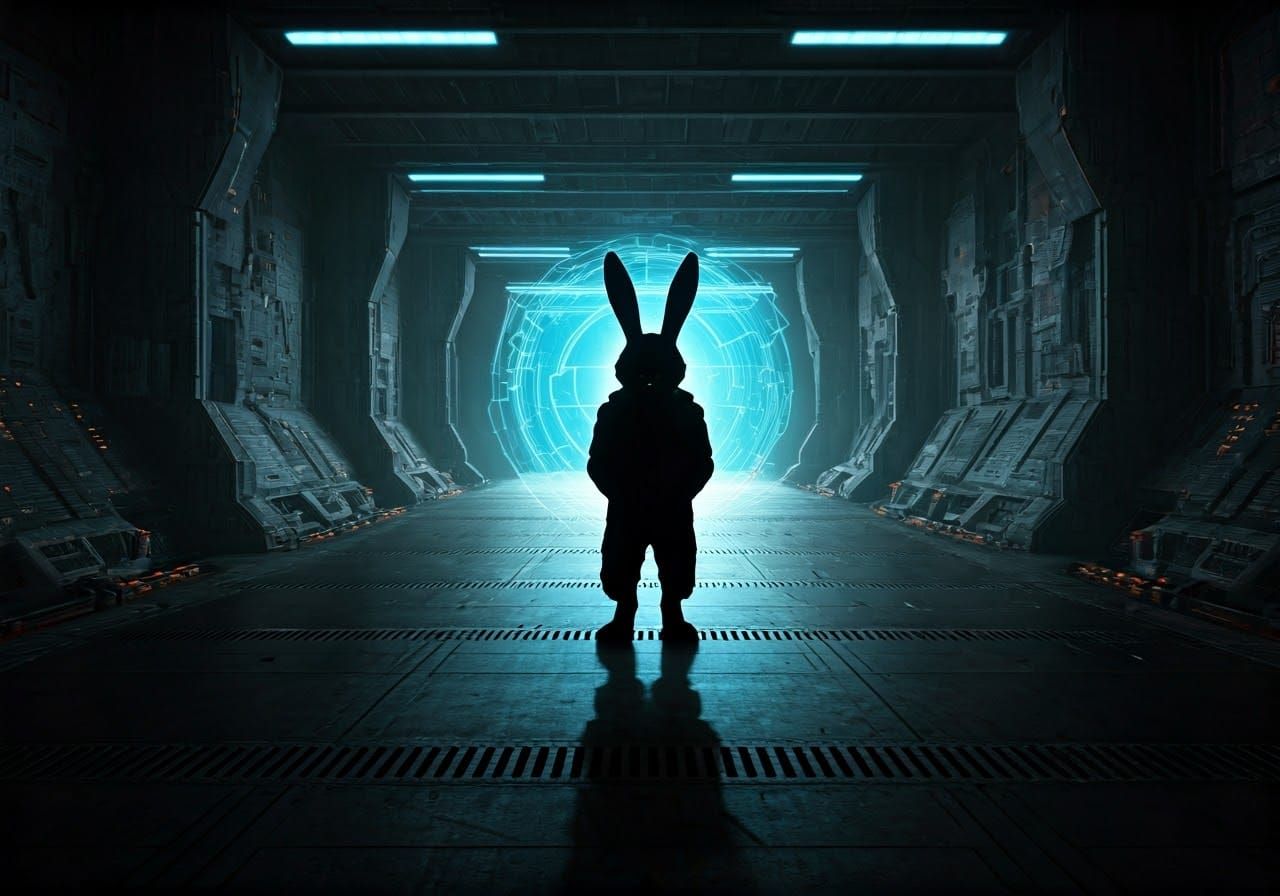 Mysterious Space Station Rabbit Hides from Cyborg Hunters in...