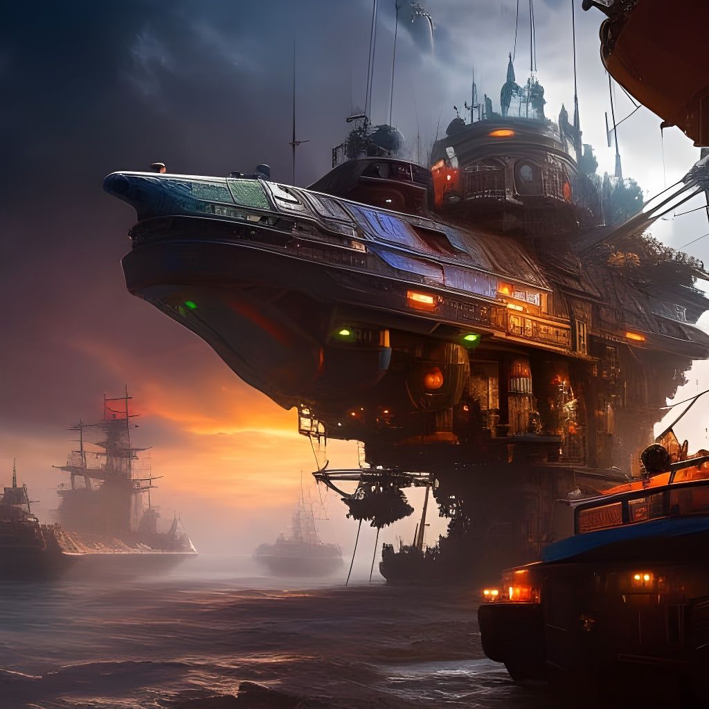 Detailed Pirate Ship Cockpit by John Blanche