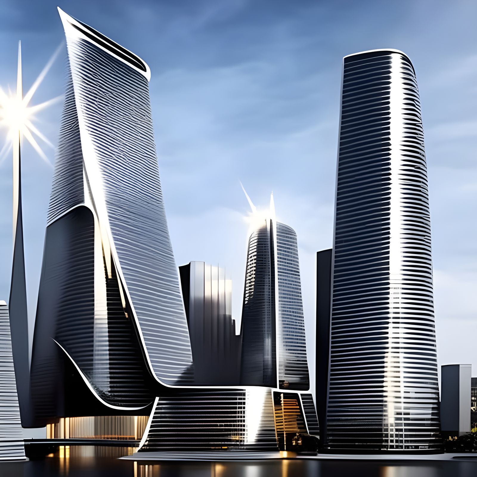 Monumental Architectural Megastructure in Hyperrealism