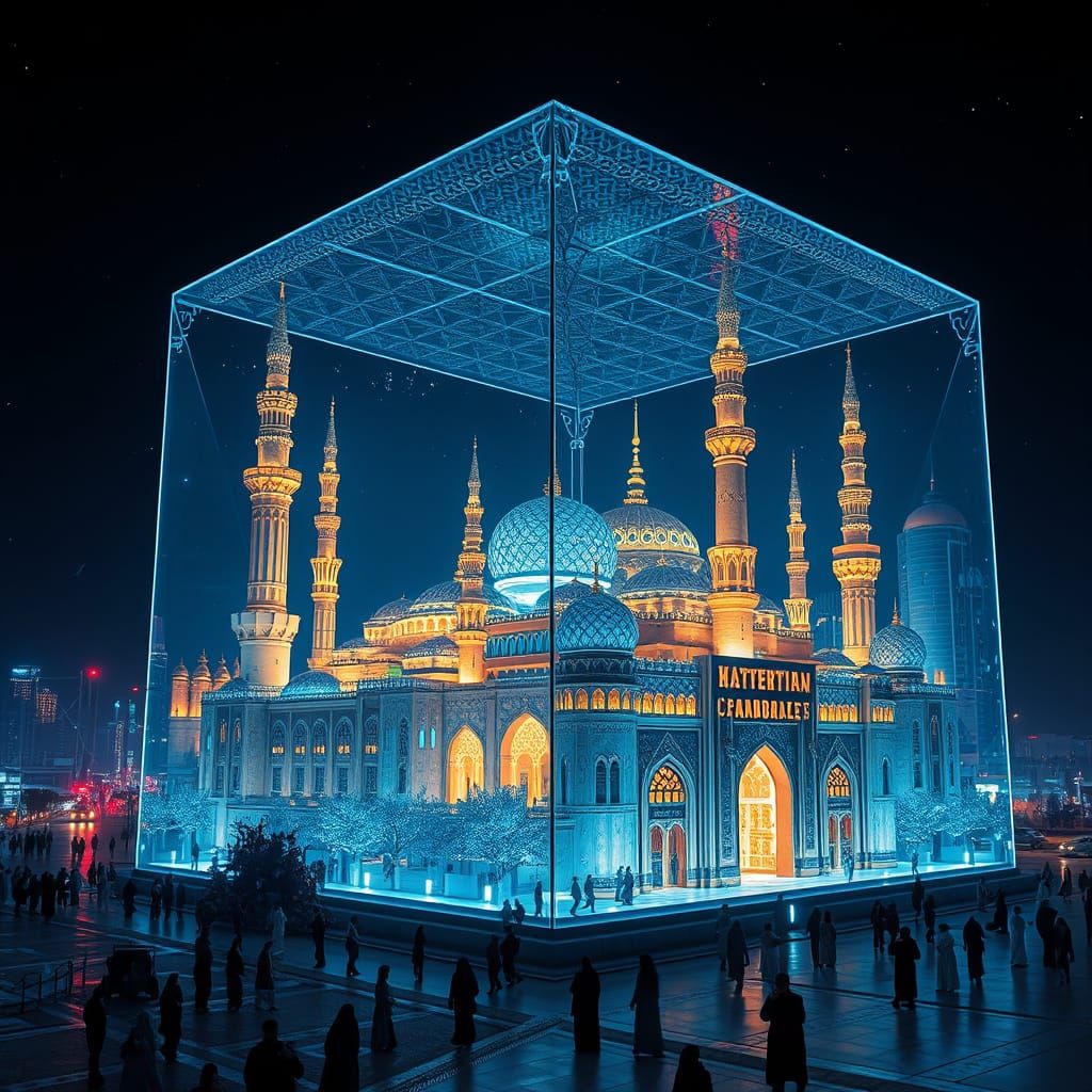 Futuristic Arabian Metropolis in Cosmic Cube