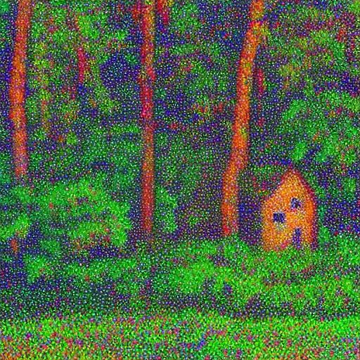 Curious Cat Explores Pointillistic World in Impressionist St...