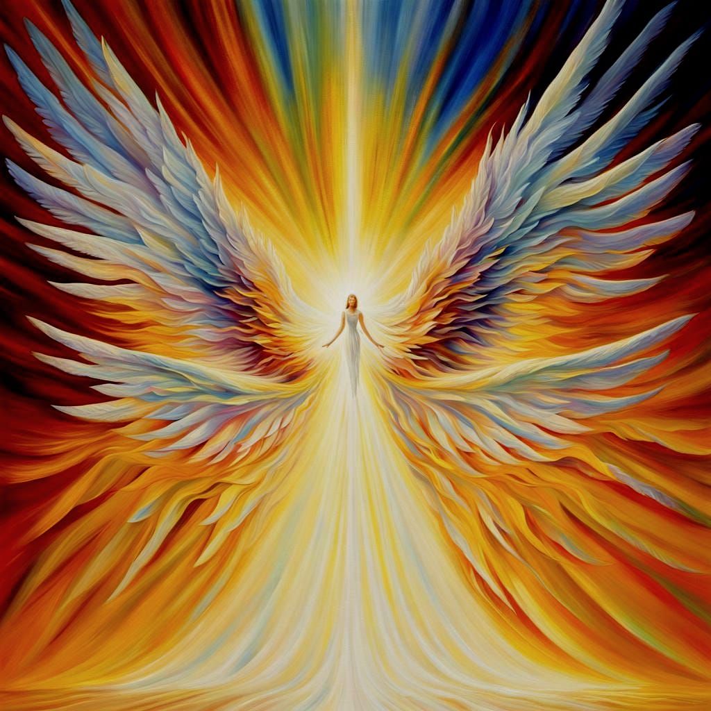 Angelic Portal of Light: A Digital Art Vision