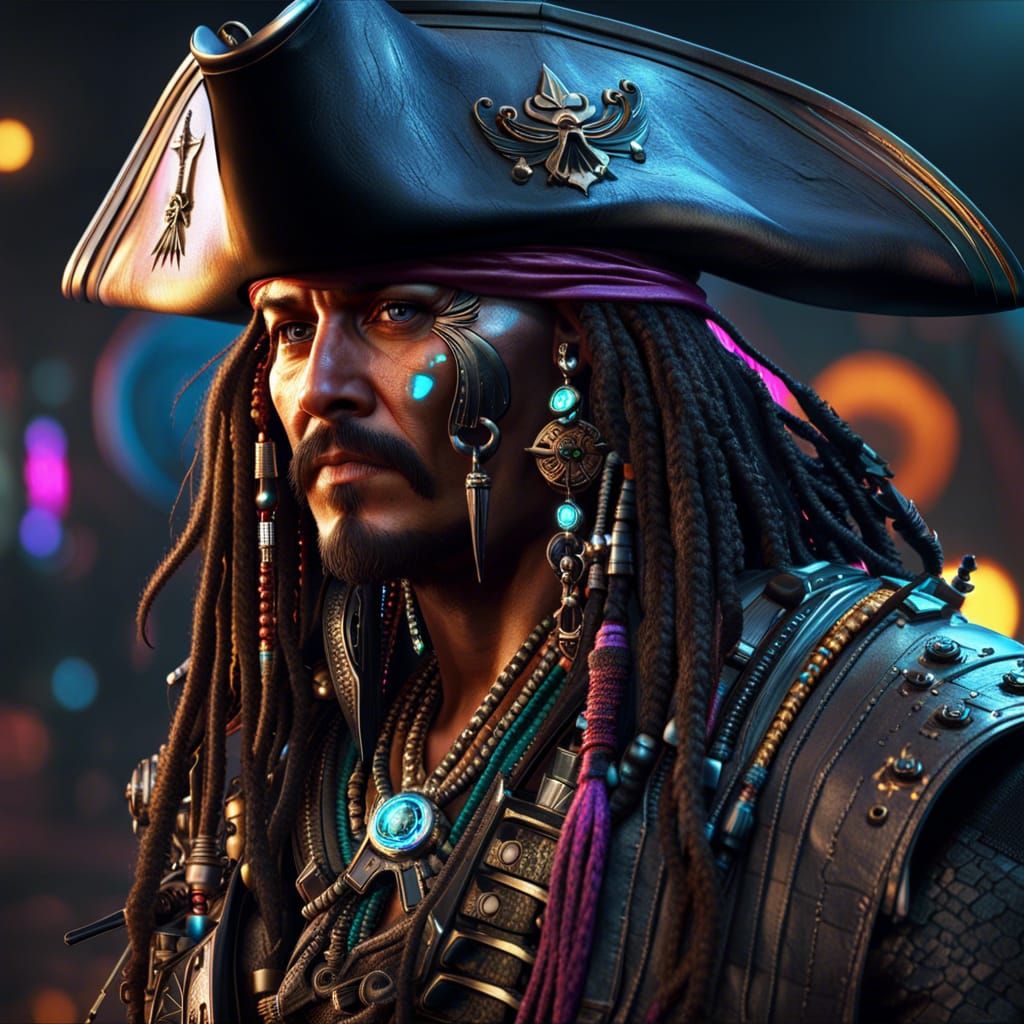 Captain Jack Sparrow as a Space Pirate
