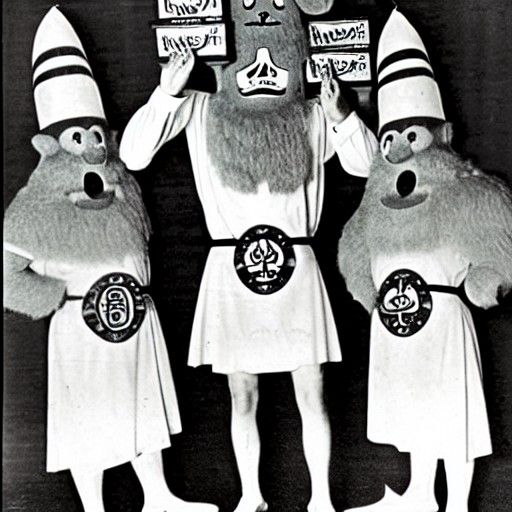 Fast-Food Mascots Masonic Initiation: 1940s Style