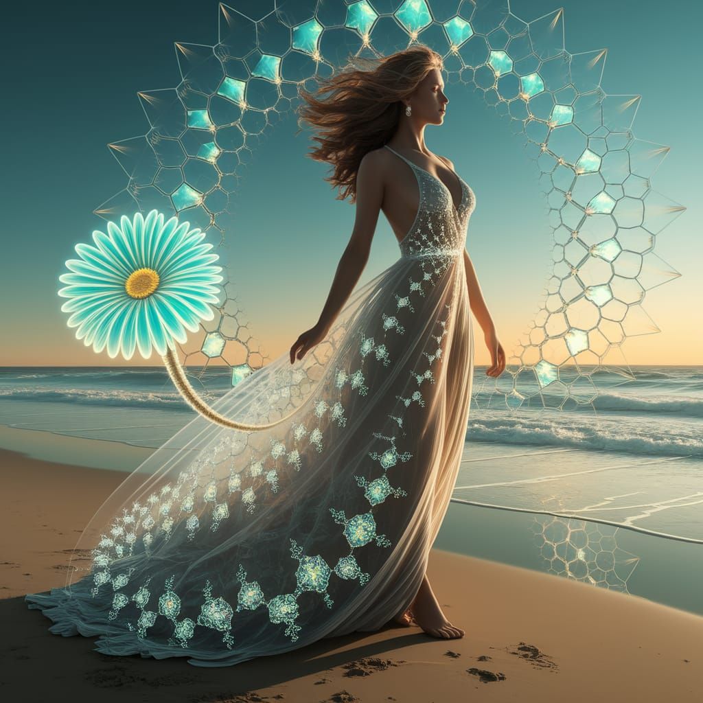 Torquise Flower Dress #2