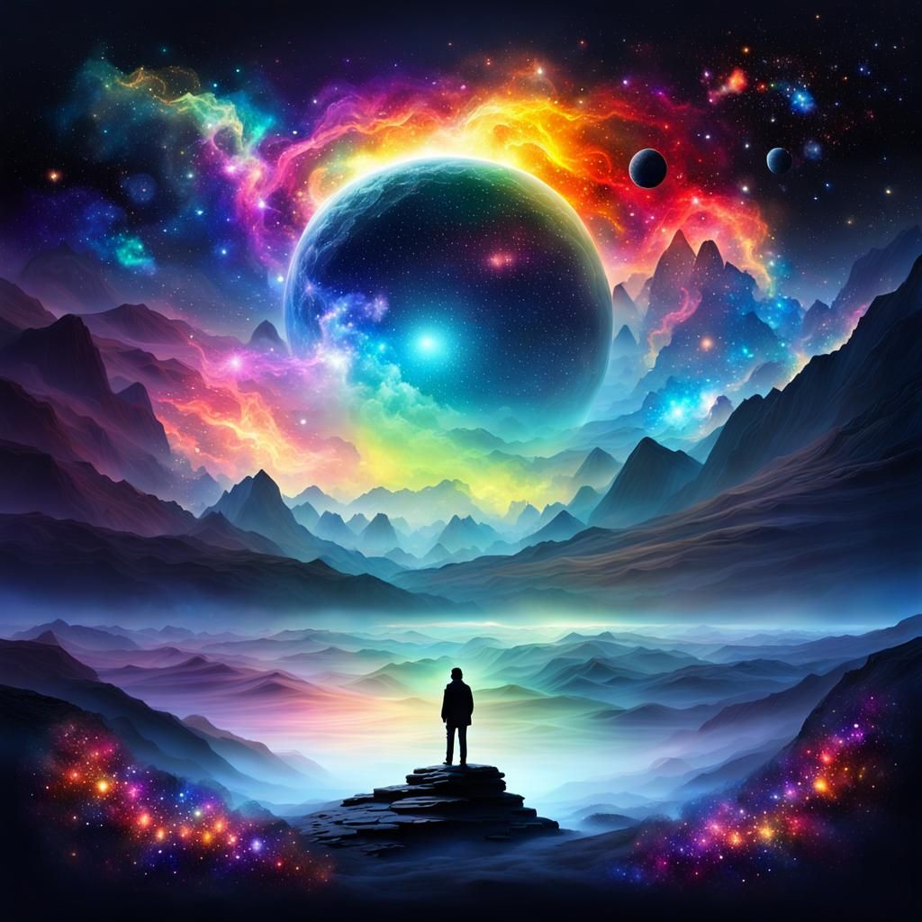 Ethereal Cosmic Sound of Silence Rendering