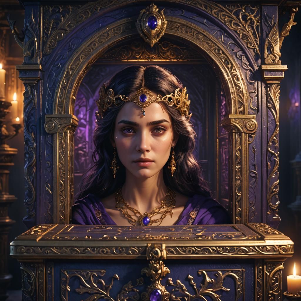 Pandora's Shadow: A Dark Fantasy Concept Art