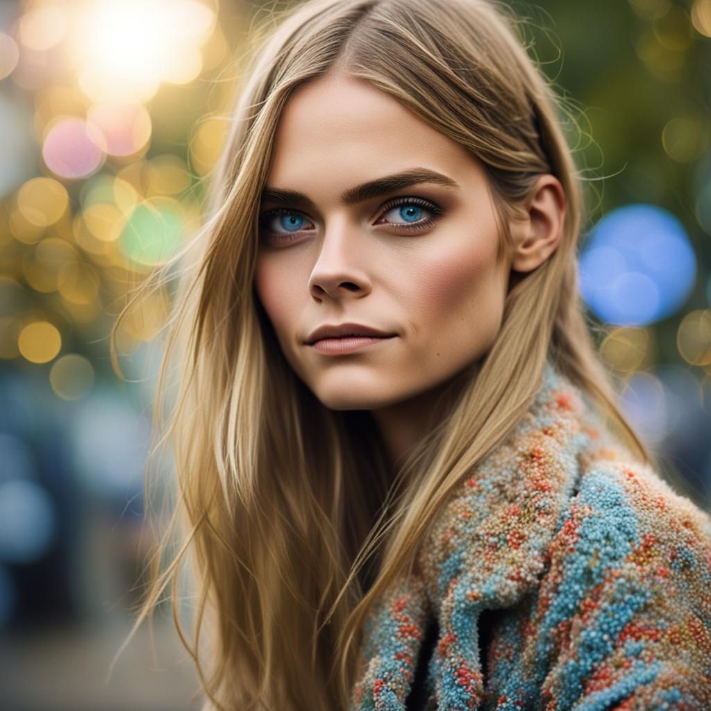 Nude Woman Portrait: Professional Photography with Bokeh