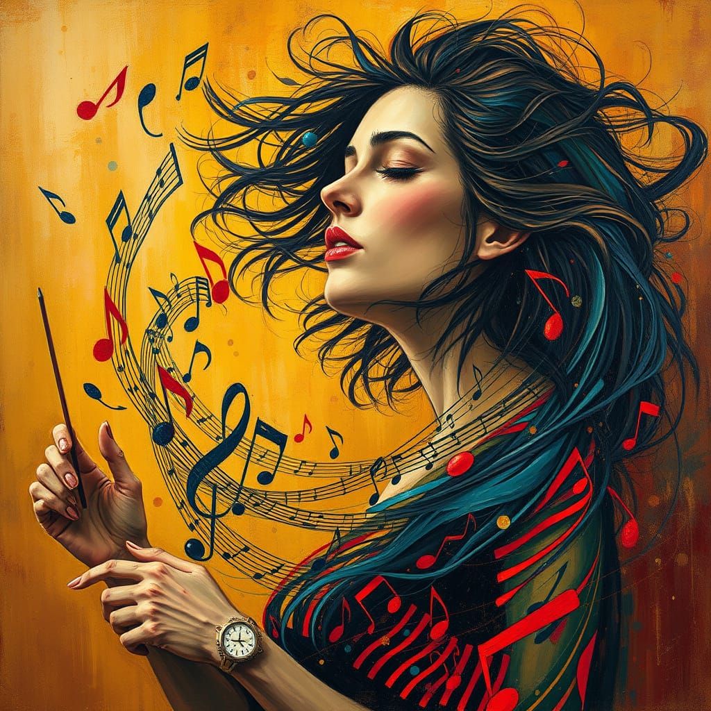 Musical Vortex: A Rothko-Inspired Expression of Emotion