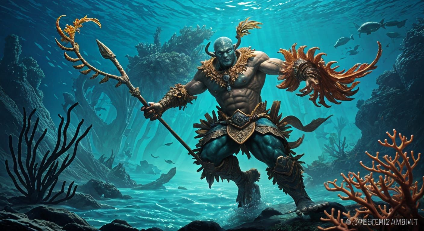 Calatheis, Guardian of the Trirans (Triton-kin)