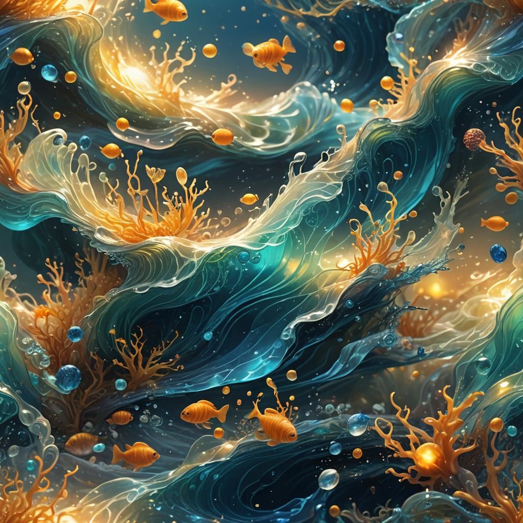 Atlantic Ocean in Glass: Fantasy Concept Art