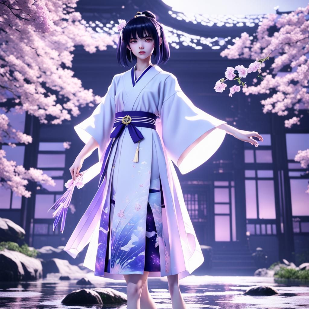 Spring (Sailor Saturn) yukata pastel