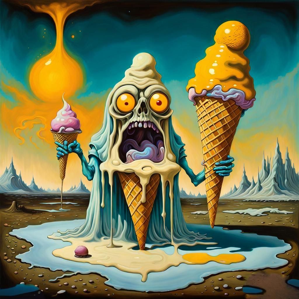 Abstract AI-Generated Art from Simple Prompt