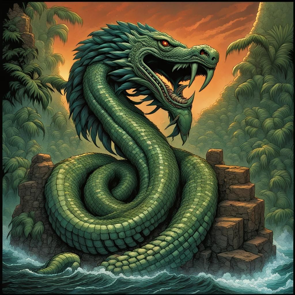 Kukulkan: Mayan Serpent Deity in Comic Book Art