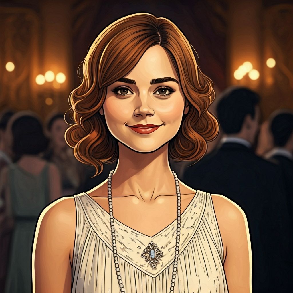 Jenna Coleman as Clara Oswald in 1925 Flapper Style