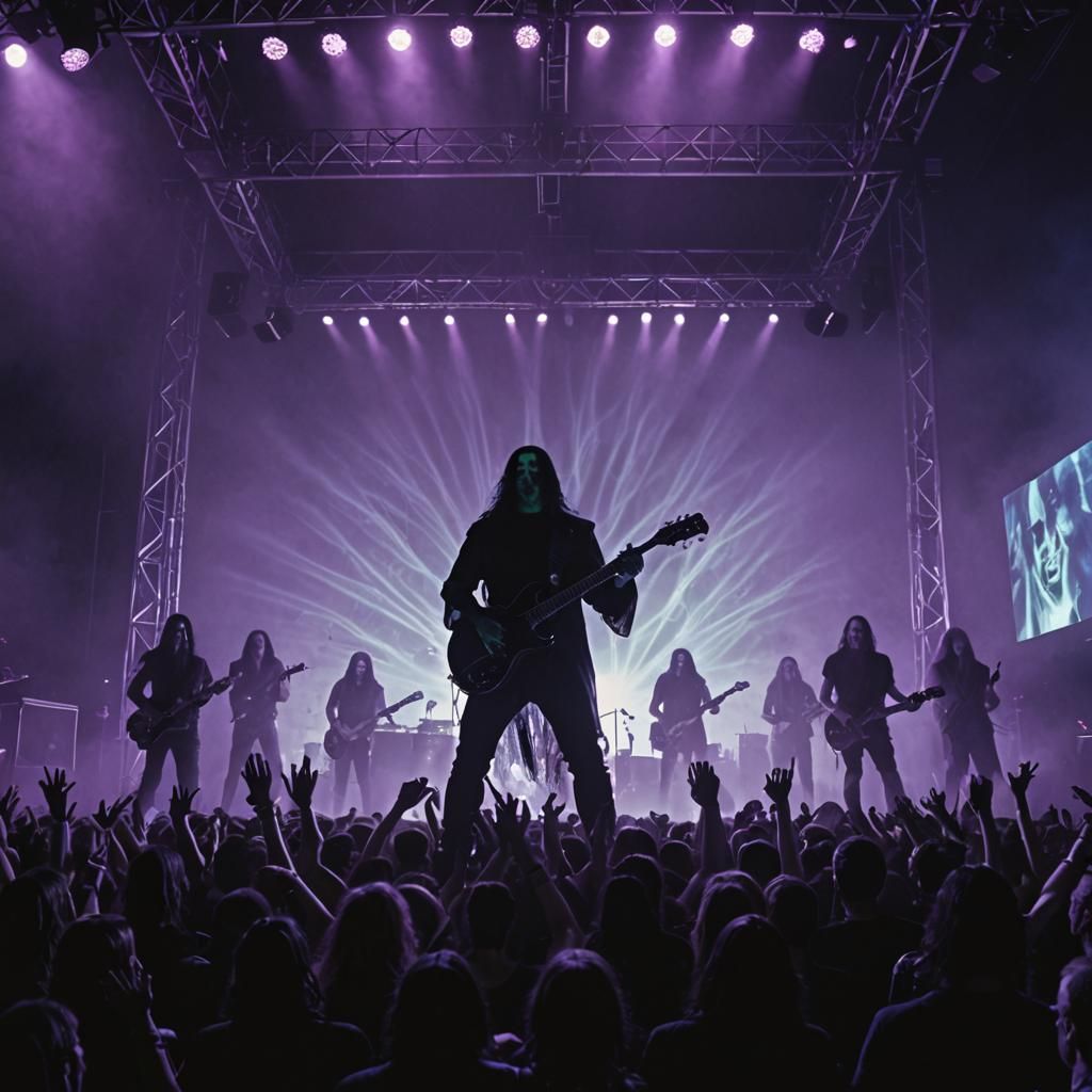 Gothic Concert Art: Type O Negative Performs Under Holograph...