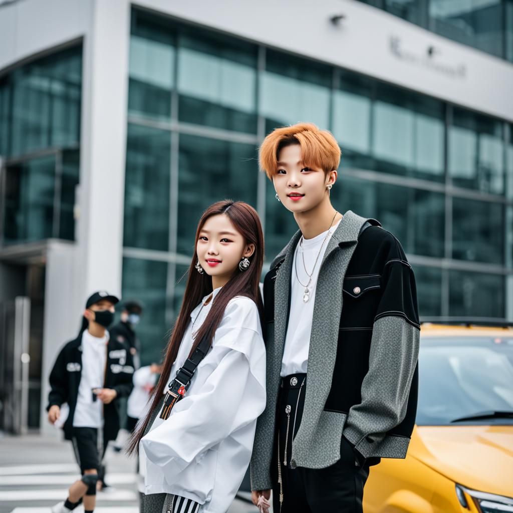 K-Pop Idols Yuna and Felix on a Date