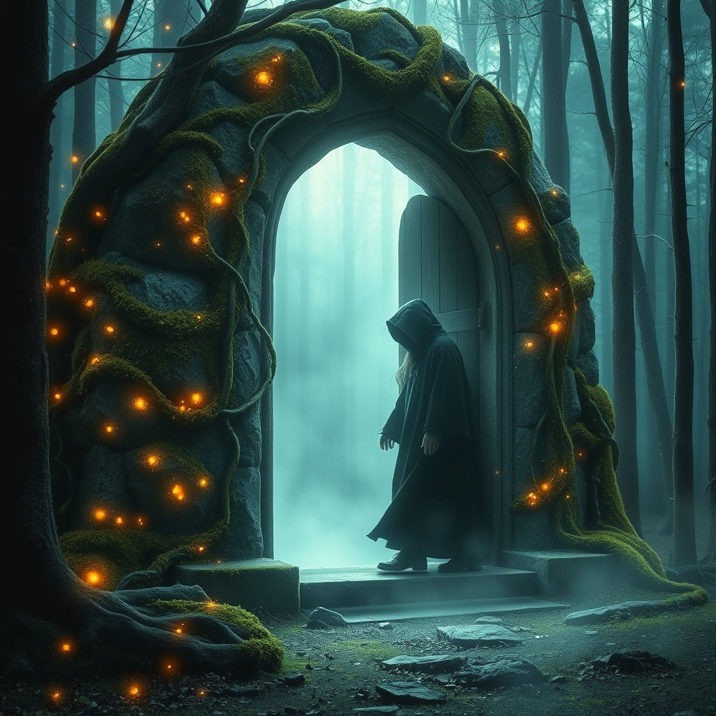 Mystical Stone Portal to Another Realm