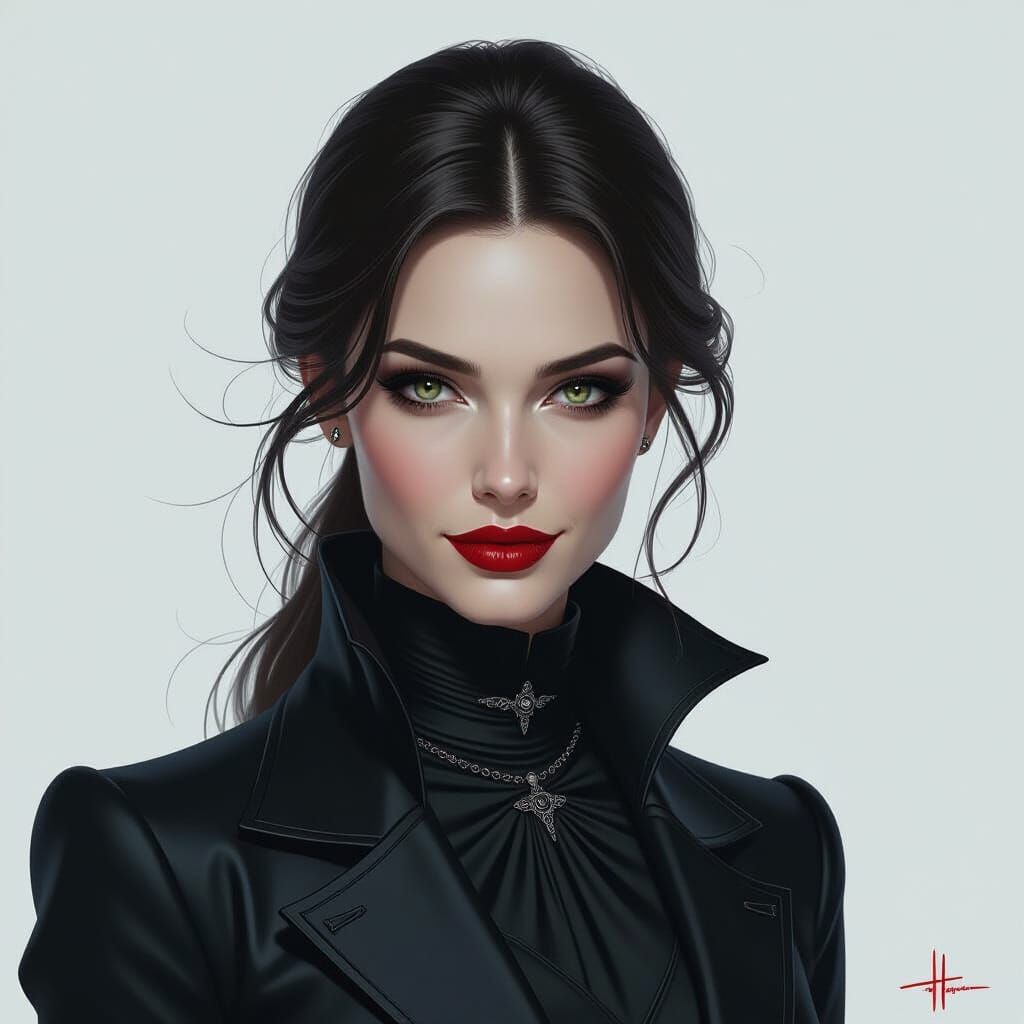 Menacing Figure in Dark Attire, High-Contrast Image