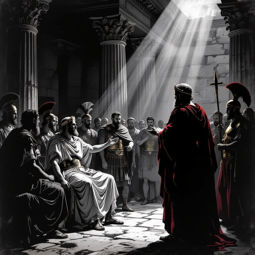 Roman Historian Quotes Christ's Crucifixion in Doré Style