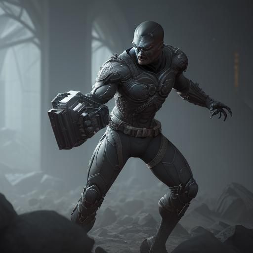 Epic 3D Anti-Hero Character Render