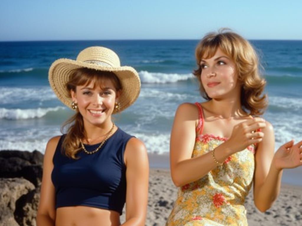 Dawn Wells and Tina Louise in 1960s Sitcom Style