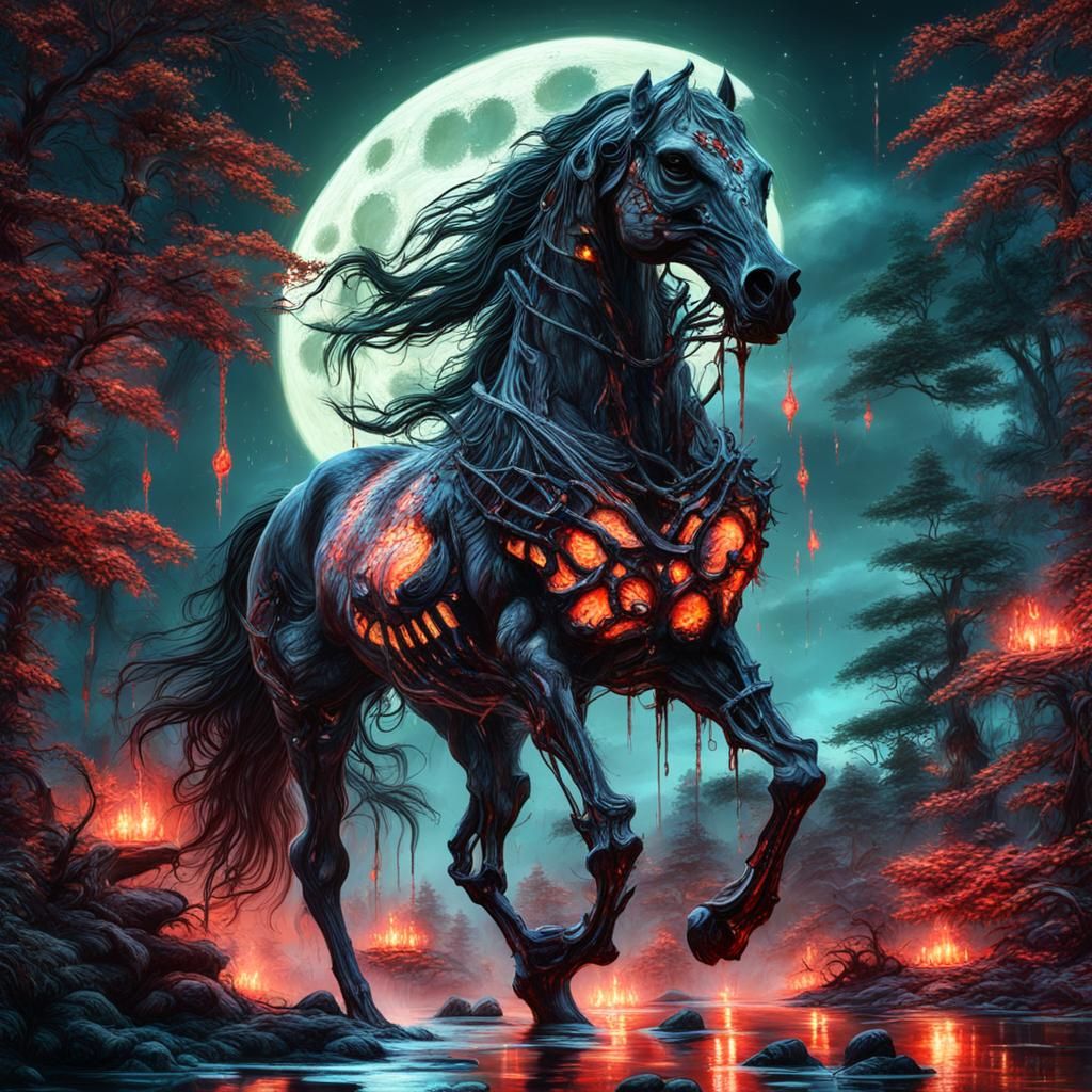 Skeletal Horse
