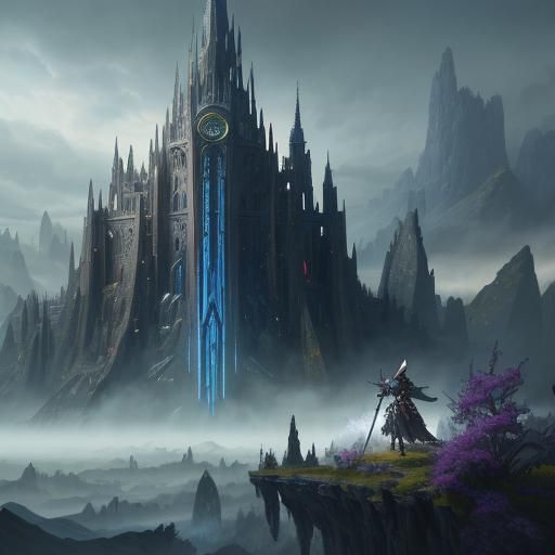 Intricate Elf Psyche in Detailed Matte Painting