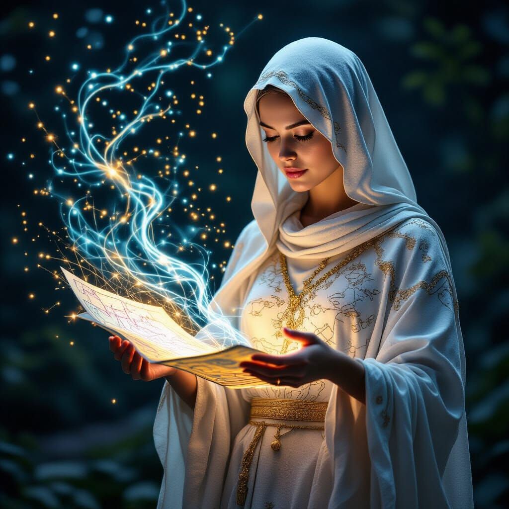 Ethereal Figure Charts Dynamic Map of Exploration