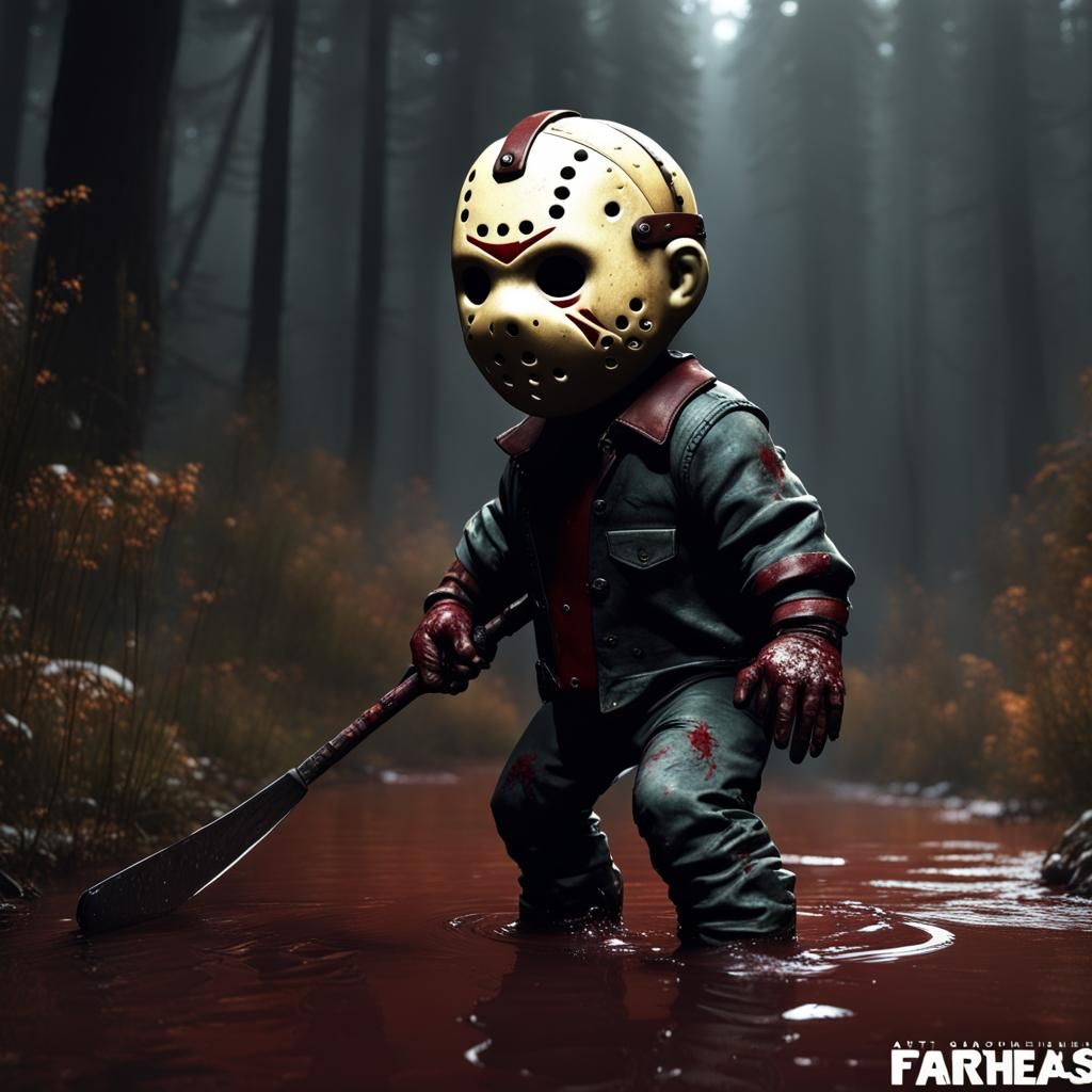Baby Jason Voorhees: Detailed Matte Painting