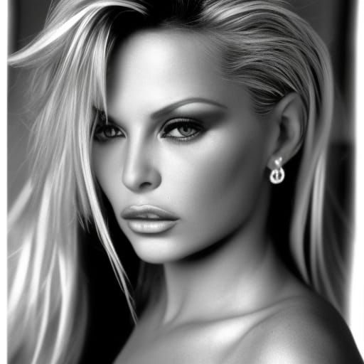 90s Style Photo of a Glamorous Woman