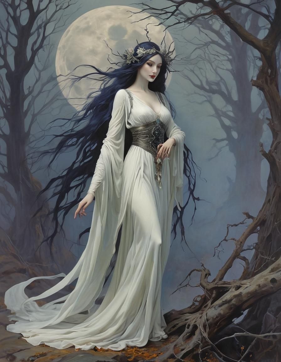 Ethereal Banshee Portrait in Soft Focus