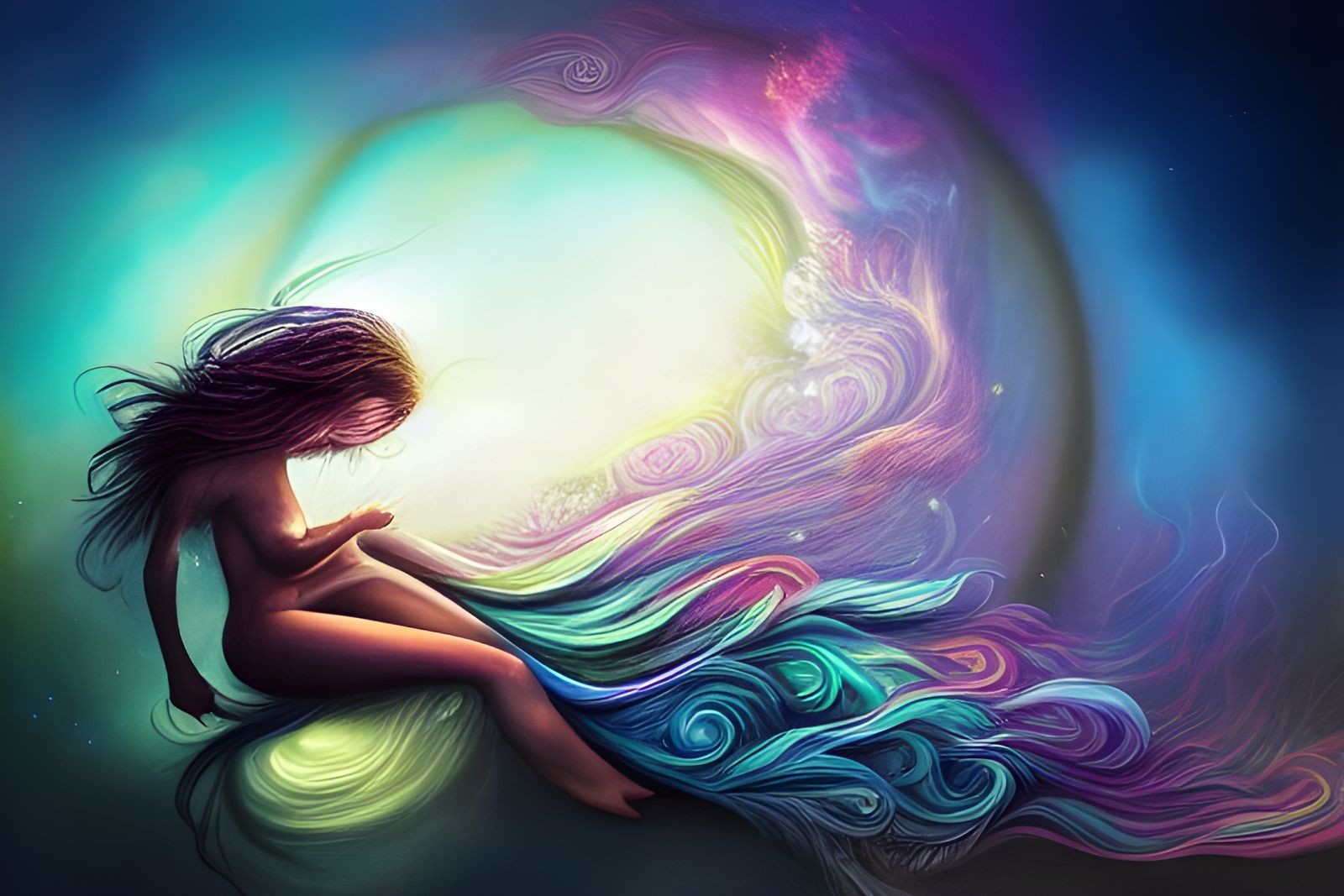 Galactic Spirals: A Hyper-Detailed Digital Illustration