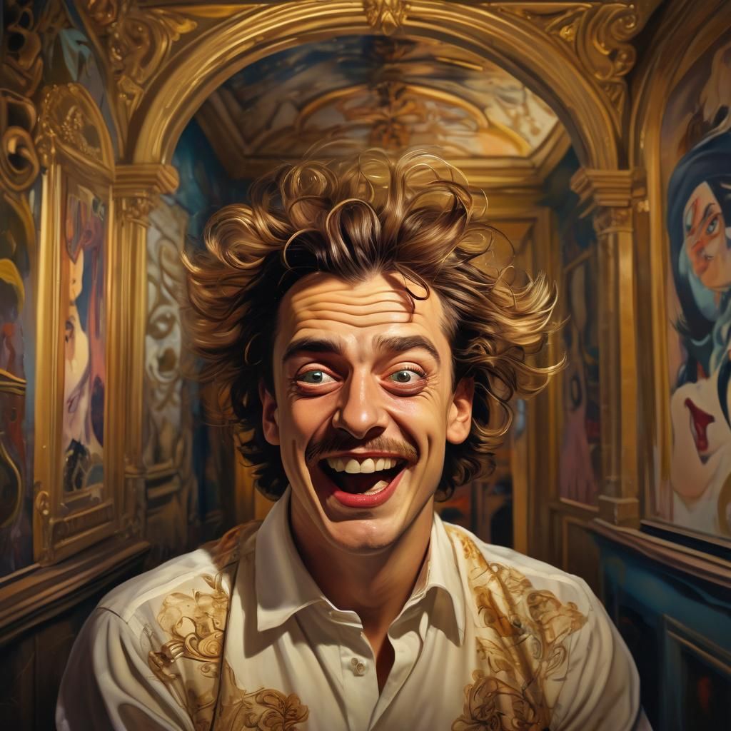 Maniacal Laugh in a Dreamlike, Surreal Setting