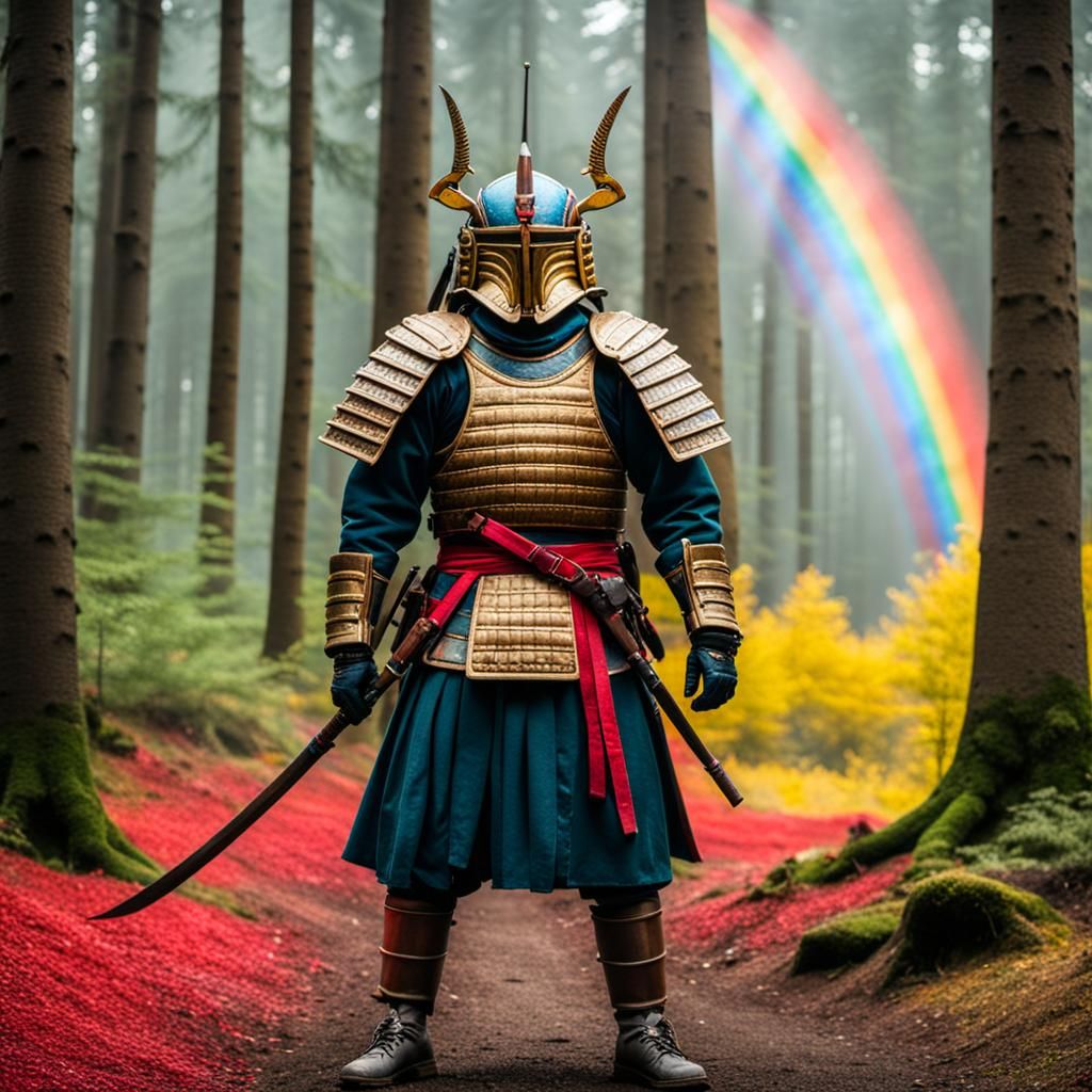 Abstract Rainbow Color Display