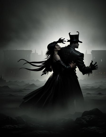 Leather Poltergeist in Cinematic Concept Art