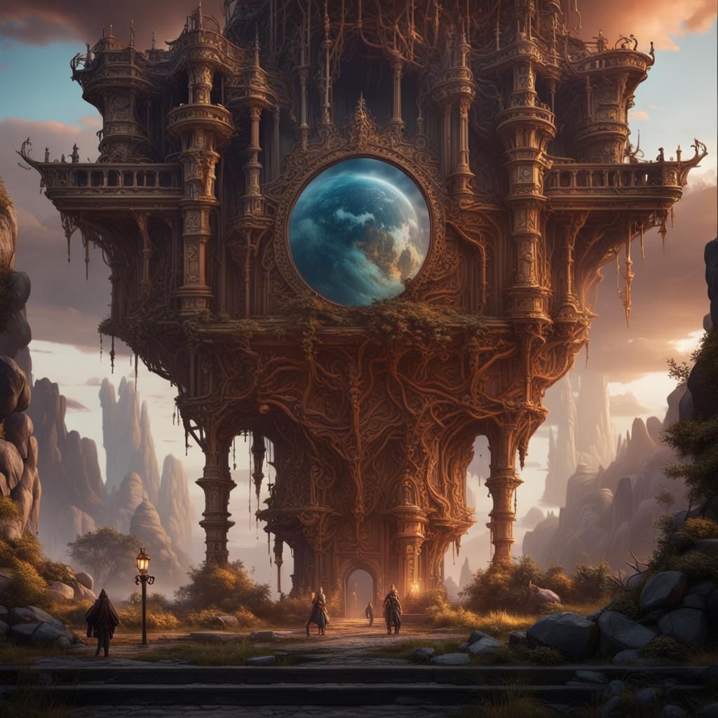 Double Consciousness: A Fantastical Concept Art Illustration