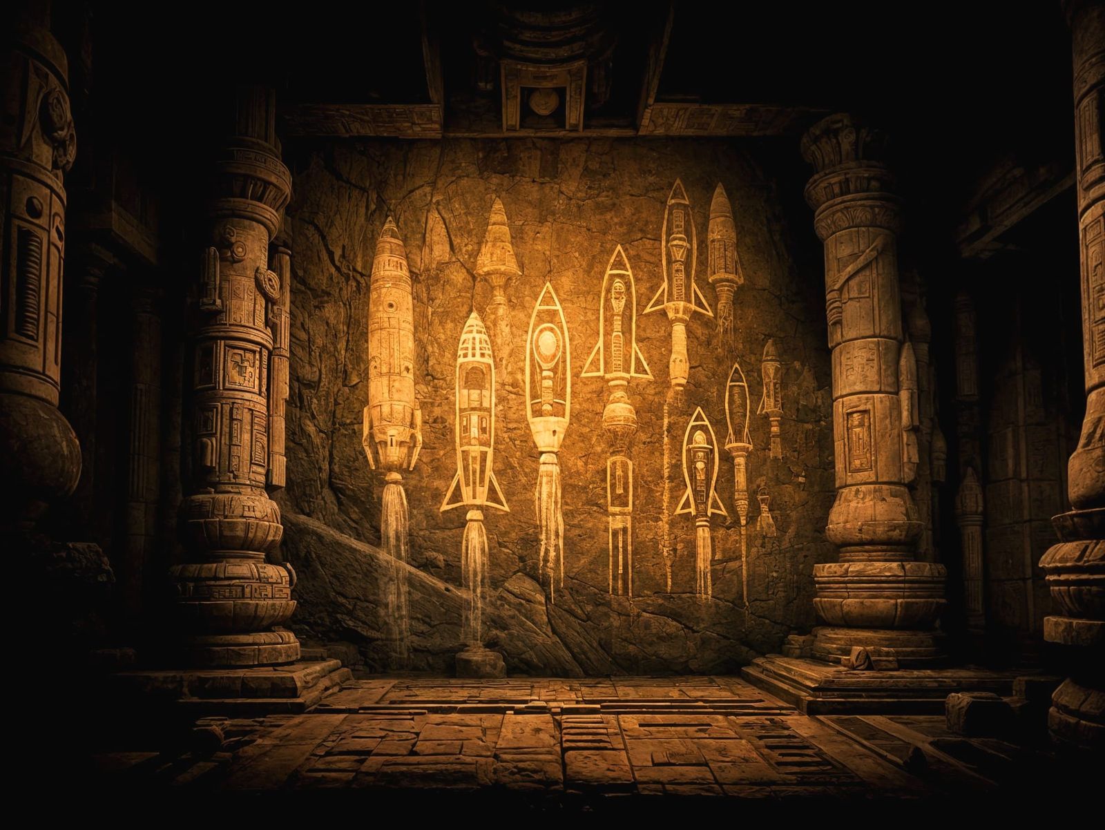 drawing in the mines of King Solomon