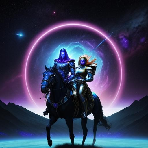 Women in Space with Cosmic Horse: Sci-Fi Art