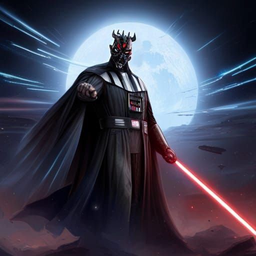 Darth Maul Head Portrait