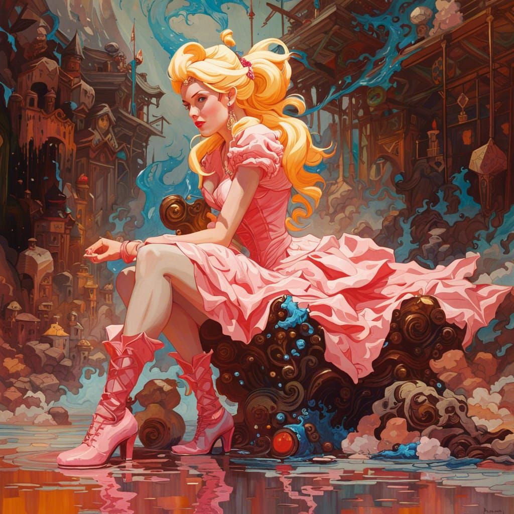 Battle Weary Princess Peach Taking a Break. 3