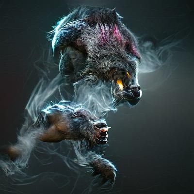 Dramatic Werewolf Transformation Sequence
