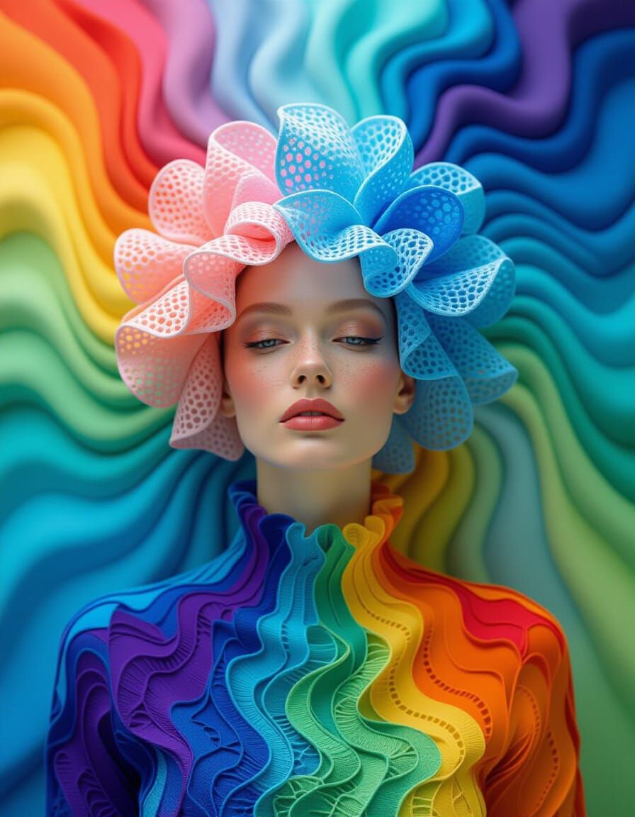 Fluid Millinery Lace Ahaggar Stretching From Here into Never...